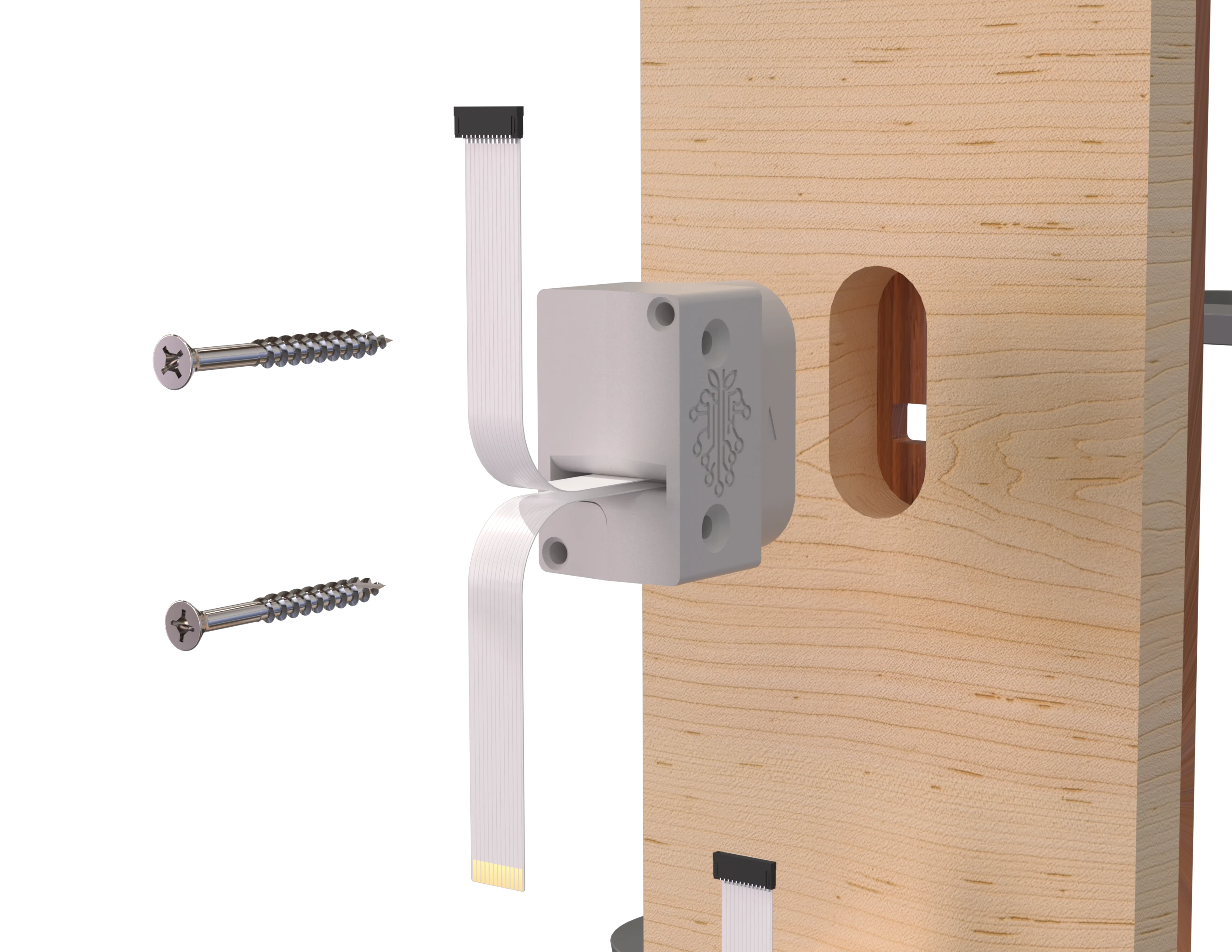 Panel mount — fully exploded view